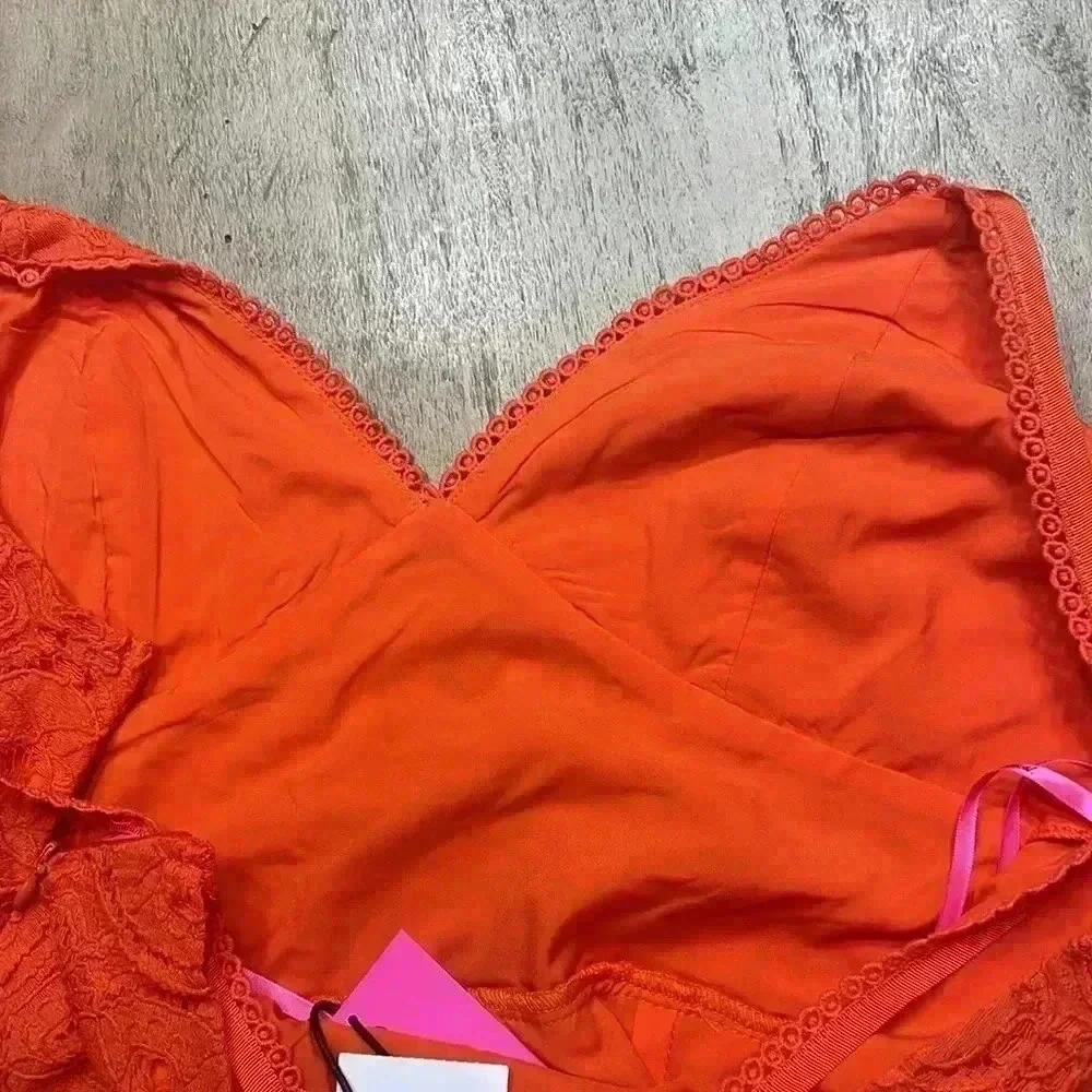 Betsey Johnson dress, size Large, eyelet and fully lined, NWT - Picture 9 of 10